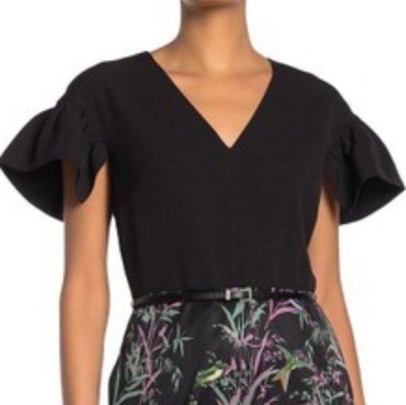 Ted Baker Darcy Fortune Hummingbird Floral Culotte Jumpsuit - Picture 3 of 15